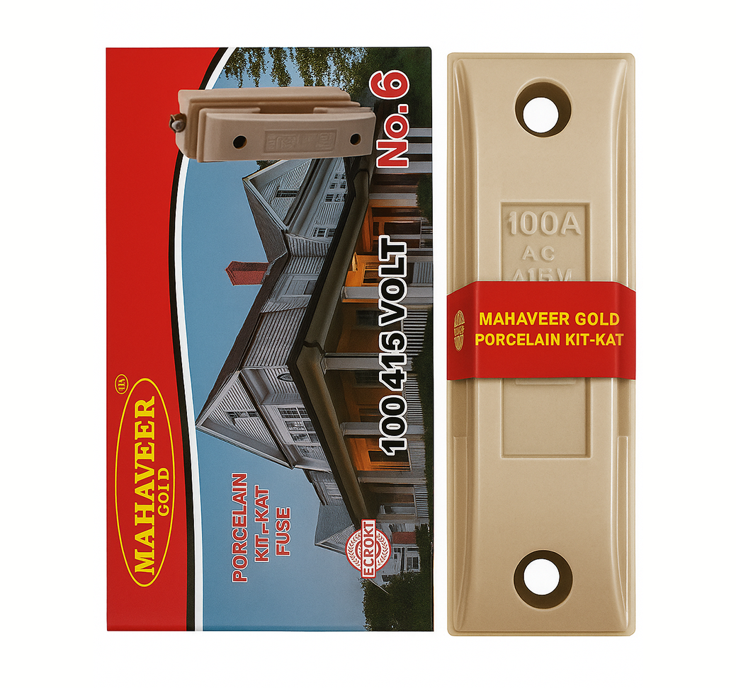 Procelain Kit-Kat Fuse 100 AMP 415 Volt